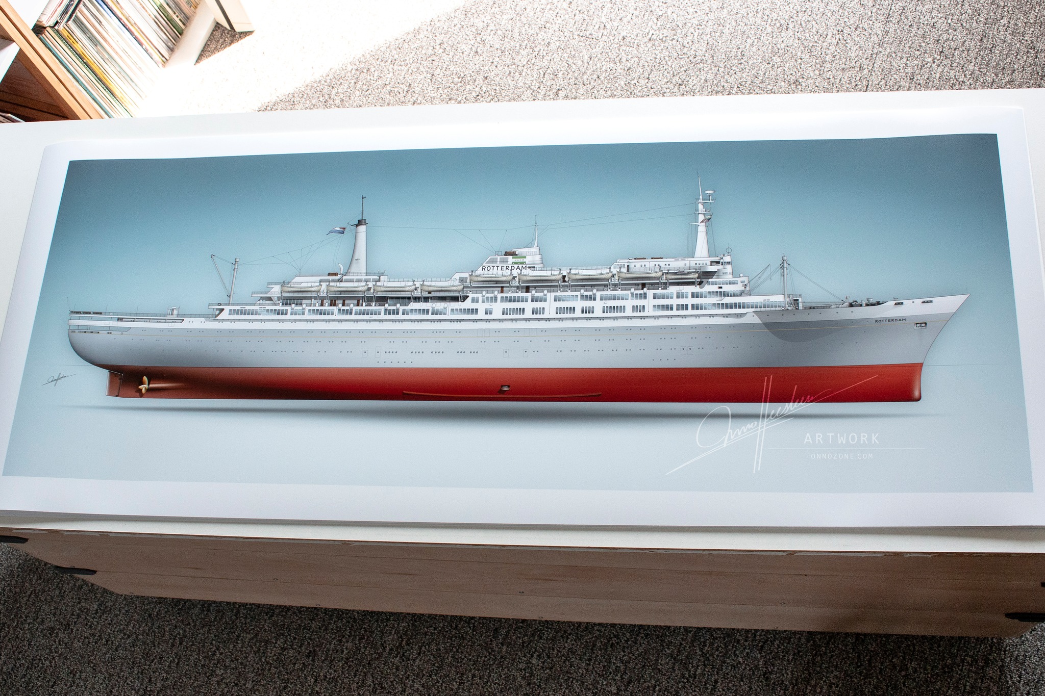 S.S. Rotterdam in ultra-definition art print